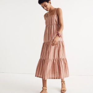 Madewell | Seamed Midi Dress in Stripe